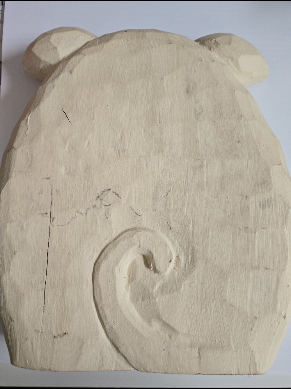 Handmade Cream Pig Wall Art - Whimsical Farmhouse Decor - Picture 2 of 5